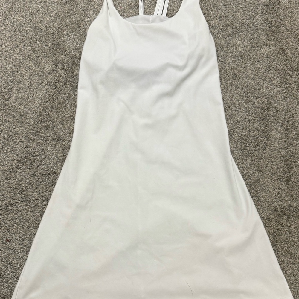 Mono B Cream Sleeveless Halter Sundress